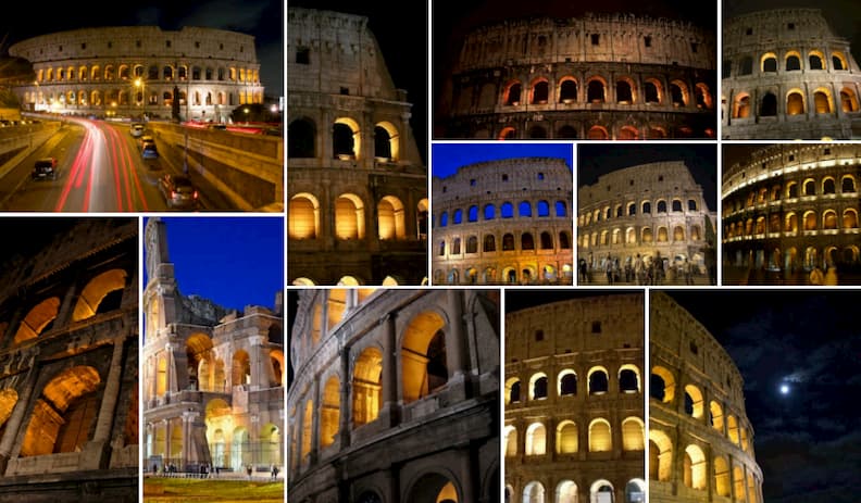 Colosseum night rome holiday itinerary 罗马斗兽场之夜假期行程