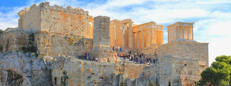 city of athens acropolis hill 雅典城的卫城山