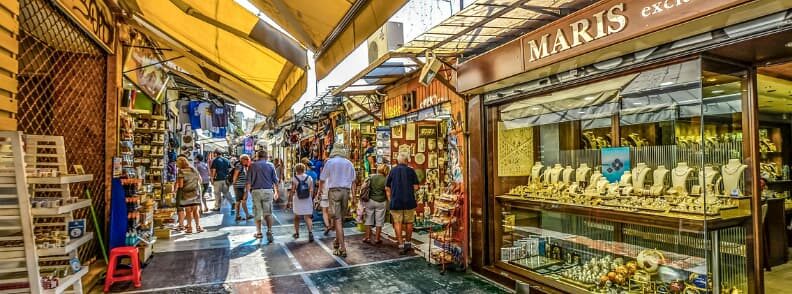 city of athens shopping monastiraki flea market 雅典市购物修道院跳蚤市场
