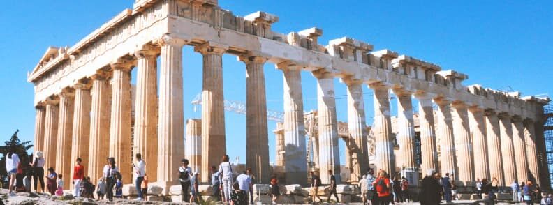 parthenon acropolis hill city of athens 帕台农神庙是雅典山上的卫城