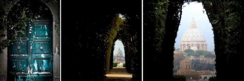piazza dei cavalieri di malta keyhole rome holiday itinerary 马耳他骑士广场钥匙孔罗马度假行程