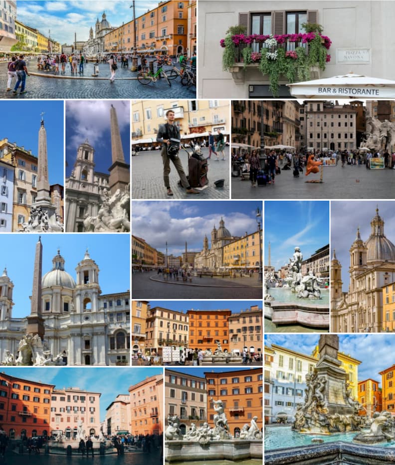 piazza navona rome historical centre 佛罗马历史的中心