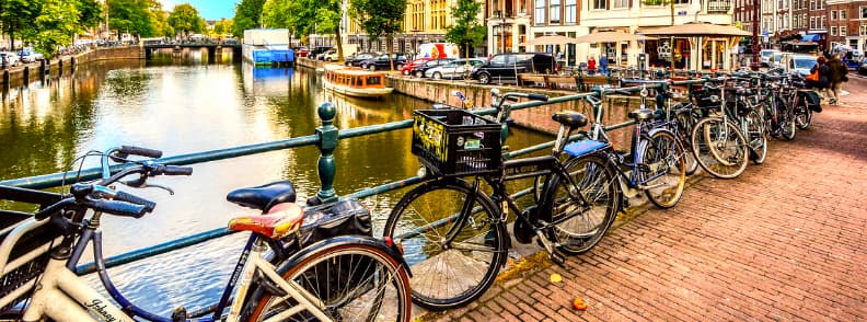 rent a bike in europe 在欧洲阿姆斯特丹租自行车