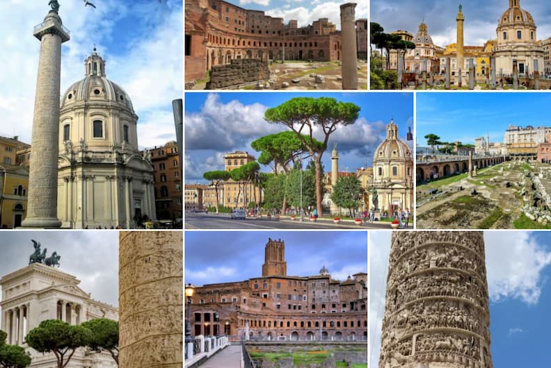 rome piazza foro traiano 罗马特拉亚诺广场