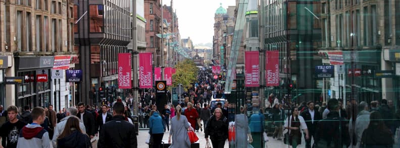 street in glasgow scotland 苏格兰格拉斯哥的街道