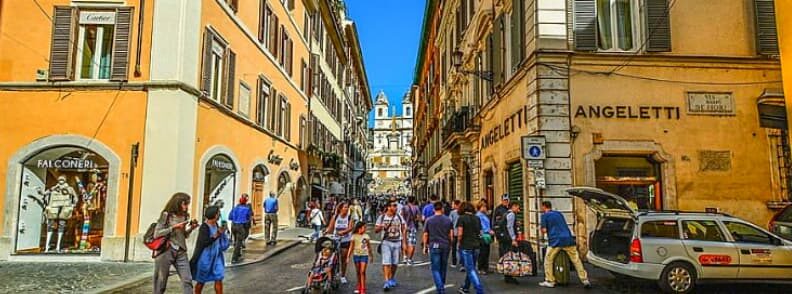 via condotti street rome 经由罗马condotti街
