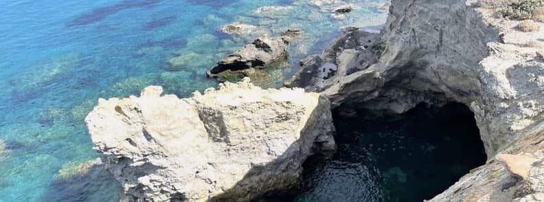 paralia papafragas beach in milos greece 希腊米洛斯的Paralia papafragkas海滩