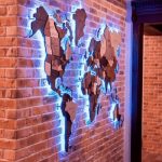 亚克力3D LED世界地图